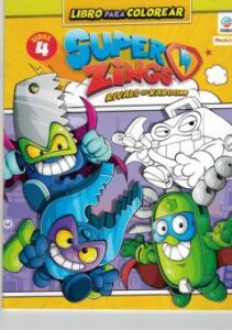 Superzings Libro Para Colorear (Incluye Onepack Sorpresa Superzings Y Lapices Para Colorear)