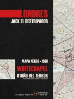 Londres Jack El Destripador: Mapa Negro 1888 Whitechapel Otoño Del Terror