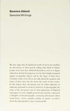 Libro, Audiolibro Berenice Abbott: Selected Writings Berenice Abbott: Selected Writings