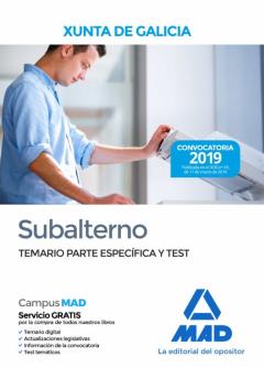 Subalterno De La Xunta De Galicia: Temario Parte Especifica Y Test