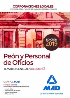 Peon Y Personal De Oficios De Corporaciones Locales: Temario General Volumen 2