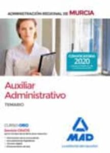 Auxiliar Administrativo De La Administración Regional De Murcia Temario