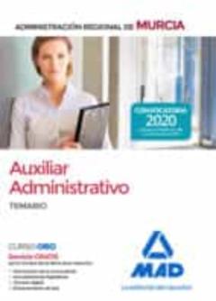Auxiliar Administrativo De La Administración Regional De Murcia Temario