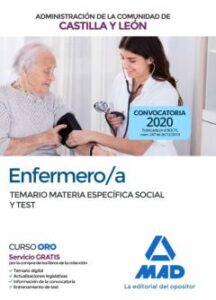 Enfermero/A De La Administración De La Comunidad De Castilla Y Leon: Temario Materia Especifica Social Y Test