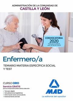 Libro, Audiolibro Enfermero/A De La Administración De La Comunidad De Castilla Y Leon: Temario Materia Especifica Social Y Test Enfermero/A De La Administración De La Comunidad De Castilla Y Leon: Temario Materia Especifica Social Y Test