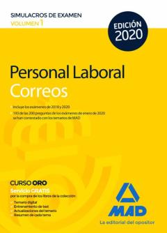 Libro, Audiolibro Personal Laboral De Correos Y Telegrafos: Simulacros De Examen (Vol. 1) Personal Laboral De Correos Y Telegrafos: Simulacros De Examen (Vol. 1)