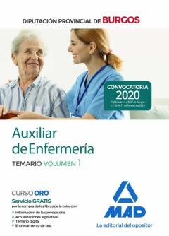 Libro, Audiolibro Auxiliar De Enfermería De La Diputación Provincial De Burgos. Temario (Vol. 1) Auxiliar De Enfermería De La Diputación Provincial De Burgos. Temario (Vol. 1)