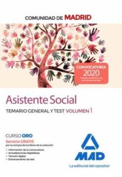 Asistente Social De La Comunidad De Madrid. Temario General Y Test Vol. 1