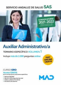 Auxiliar Administrativo/A Del Servicio Andaluz De Salud. Temario Específico Volumen 1