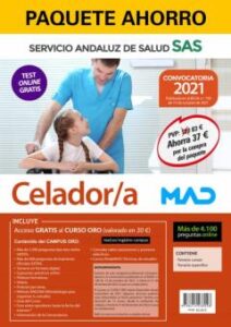 Paquete Ahorro Y Test Online Gratis Celador/A Del Servicio Andaluz De Salud. Ahorra 69 ¤ (Incluye Temario Común; Temario    Específico; 3500 Test Online Gratis Y Acceso A Curso Oro)