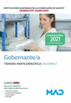Gobernante/A De Las Instituciones Sanitarias De La Conselleria De Sanitat De La Generalitat Valenciana. Temario Parte Específica
