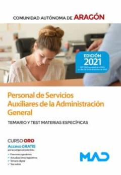 Libro, Audiolibro Personal De Servicios Auxiliares De La Administración General Comunidad Autónoma De Aragón: Temario Y Test De Materias Personal De Servicios Auxiliares De La Administración General Comunidad Autónoma De Aragón: Temario Y Test De Materias