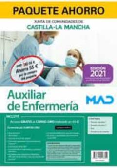 Paquete Ahorro Auxiliar De Enfermería Junta De Comunidades Castilla-La Mancha Ahorra 55 ¤ (Incluye Temarios 1 Y 2; Test; Simulacros De Examen Yacces