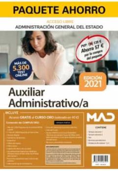 Auxiliar Administrativo/A De La Administracion General Del Estado (Pack Ahorro) (Acceso Libre)