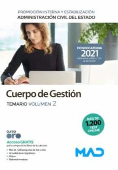 Cuerpo De Gestion De La Administracion Civil Del Estado (Promocion Interna Y Estabilizacion). Temario Volumen 2