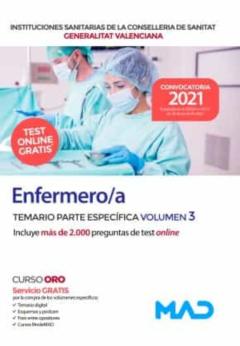 Enfermero/A De Instituciones Sanitarias De La Conselleria De Sanitat De La Generalitat Valenciana. Temario Parte Específica
