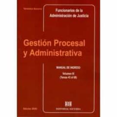 Libro, Audiolibro Gestion Procesal Y Administrativa, Manual De Ingreso, Volumen Iii (Temas 43 Al 68). Funcionarios De La Administración De Justicia Gestion Procesal Y Administrativa, Manual De Ingreso, Volumen Iii (Temas 43 Al 68). Funcionarios De La Administración De Justicia