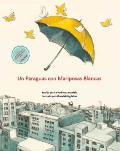 Un Paraguas Con Mariposas Amarillas