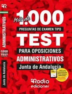 Libro, Audiolibro Administrativos De La Junta De Andalucia. Mas De 1.000 Preguntas De Examen Tipo Test Para Oposiciones. Administrativos De La Junta De Andalucia. Mas De 1.000 Preguntas De Examen Tipo Test Para Oposiciones.