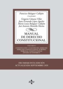 Manual De Derecho Constitucional (Vol. I): Constitucion Y Fuentes Del Derecho. Derecho Constitucional Europeo. Tribunal           Constitucional. Estado Autonomico