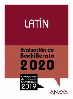 Libro, Audiolibro Latin: Evaluacion De Bachillerato 2020 - Prueba Acceso Universidad Latin: Evaluacion De Bachillerato 2020 - Prueba Acceso Universidad
