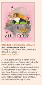 Zoolibro. Curiosidades Animales