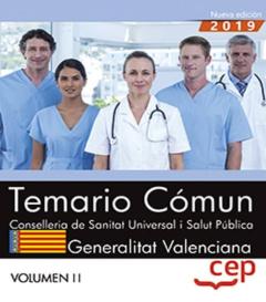 Conselleria De Sanitat Universal I Salut Publica. Generalitat Val Enciana. Temario Común Vol. Ii.